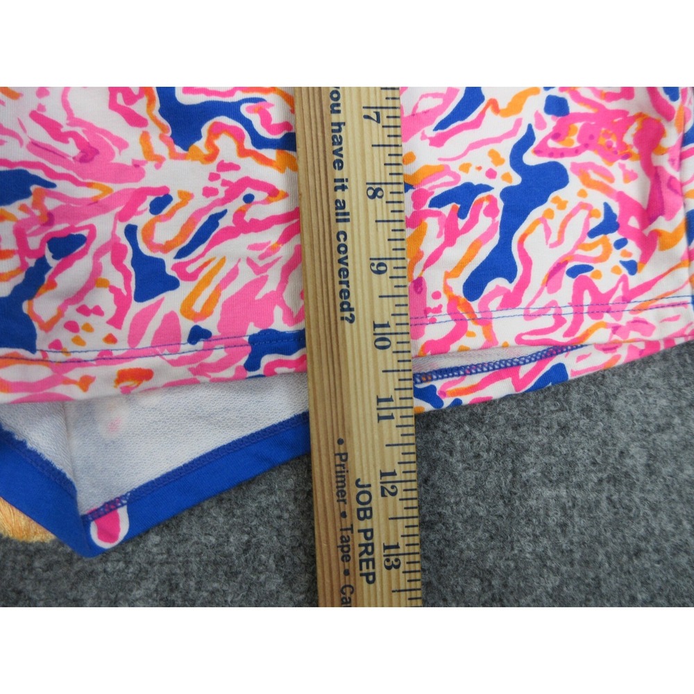 Lilly Pulitzer Yasmin Shorts Womens Small Brilliant Blue Its Electric Drawstring - Picture 7 of 14